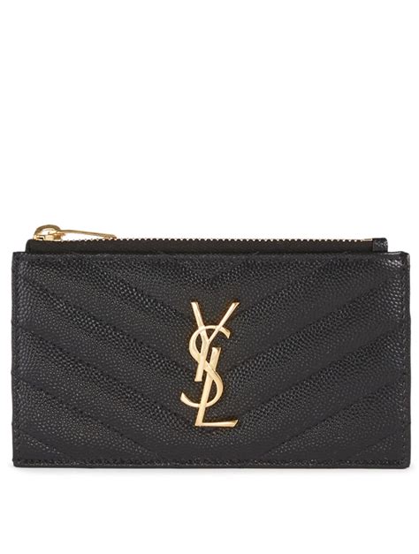 ysl card holder powder|ysl card holder with zipper.